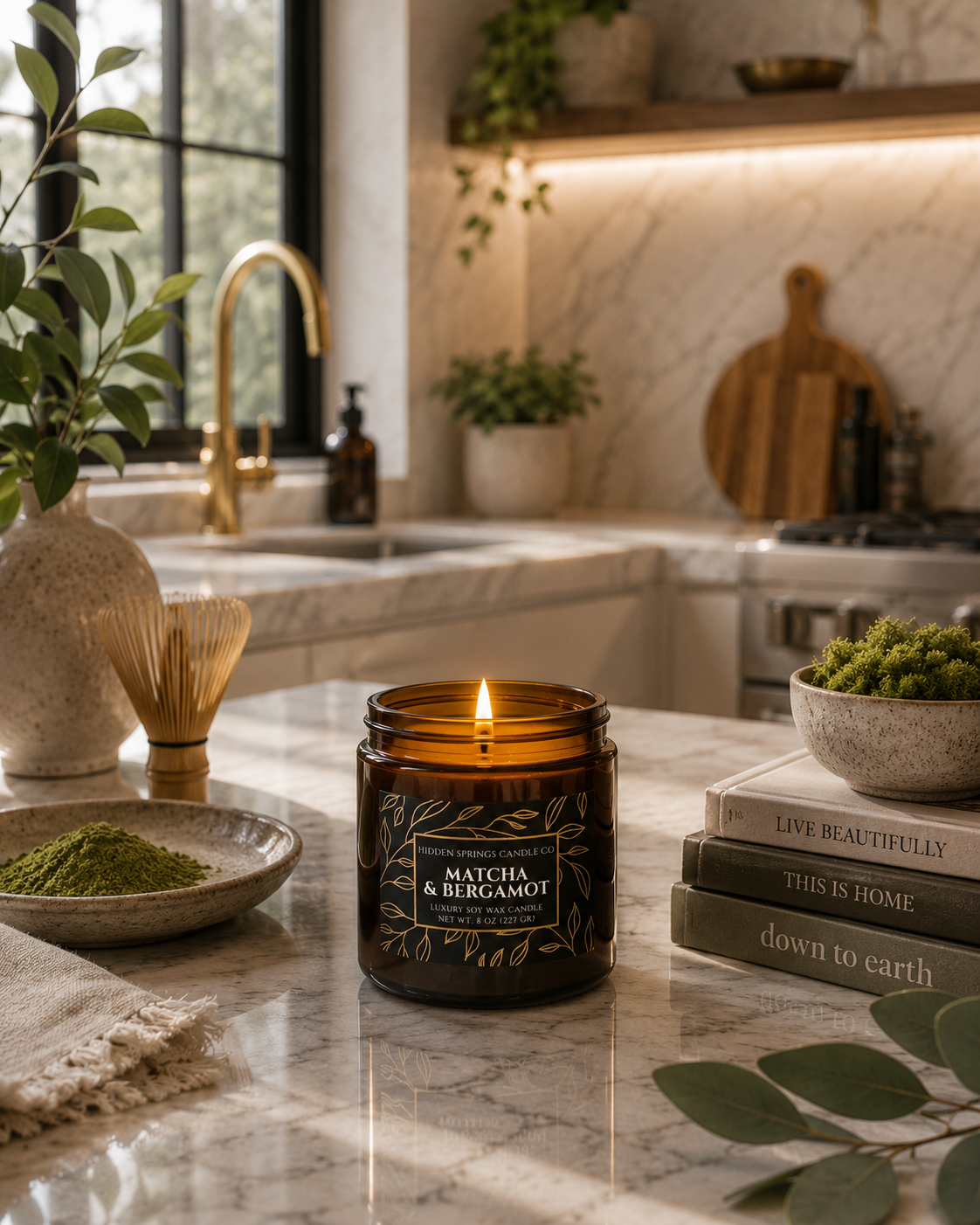 Matcha and Bergamot Candle