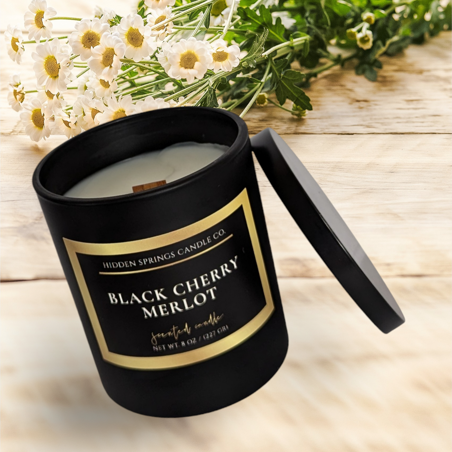 Black Cherry Merlot Luxury Coconut Soy Candle