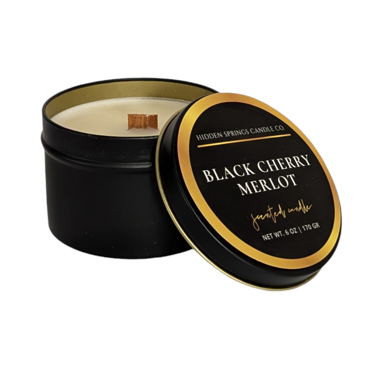 Black Cherry Merlot Luxury Coconut Soy Candle