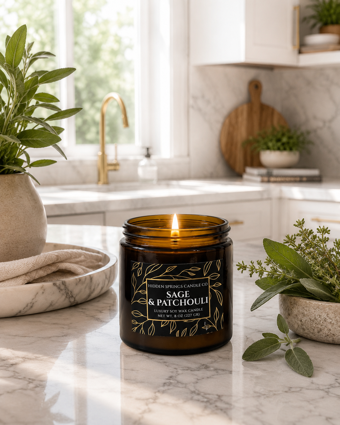 Sage & Patchouli Candle