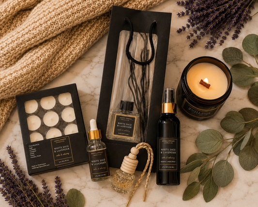 White Sage & Lavender Luxury Home Fragrance Bundle