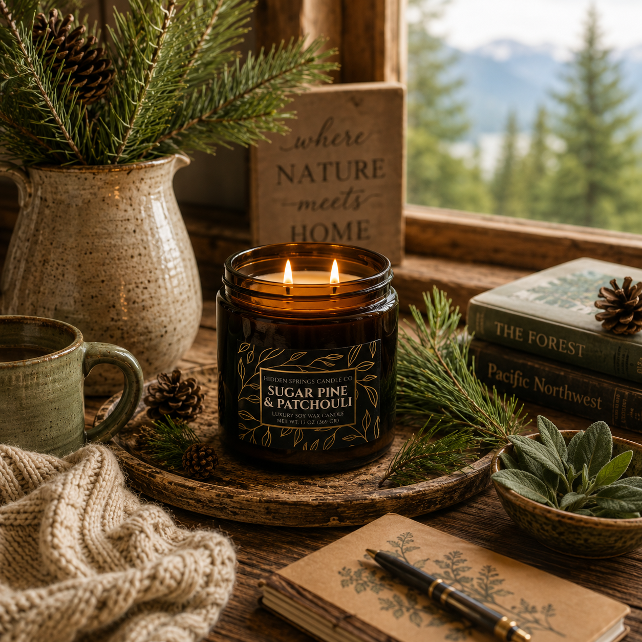 Sugar Pine and Patchouli Candle