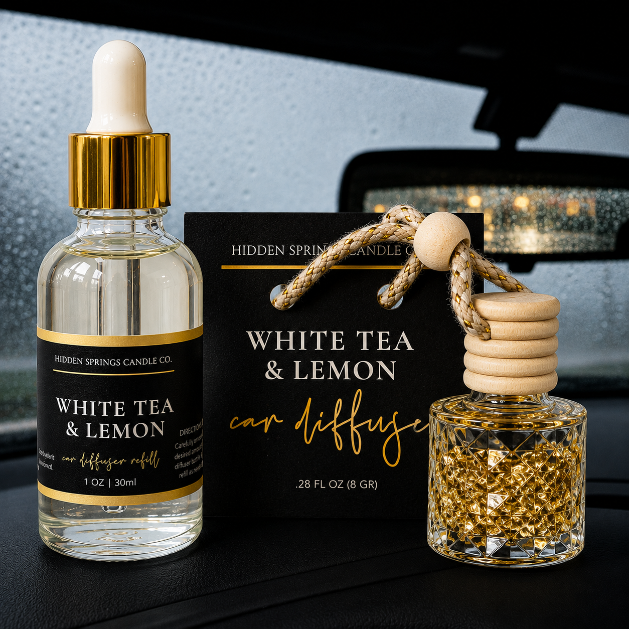 Luxury Hanging Car Diffuser with Refill