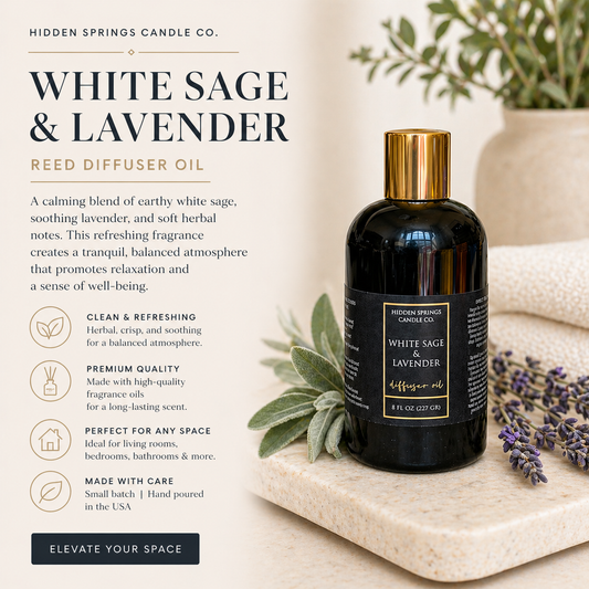 White sage & Lavender Diffuser Oil