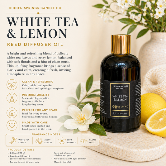 White Tea & Lemon Diffuser Oil