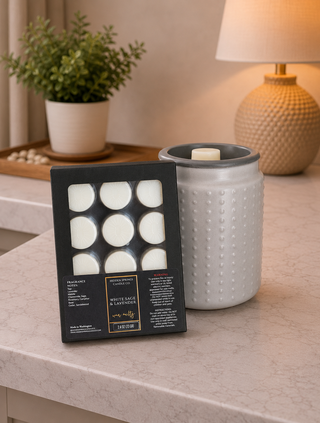 White Sage & Lavender Luxury Wax Melts | Hand-Poured Coconut Soy Wax Melts