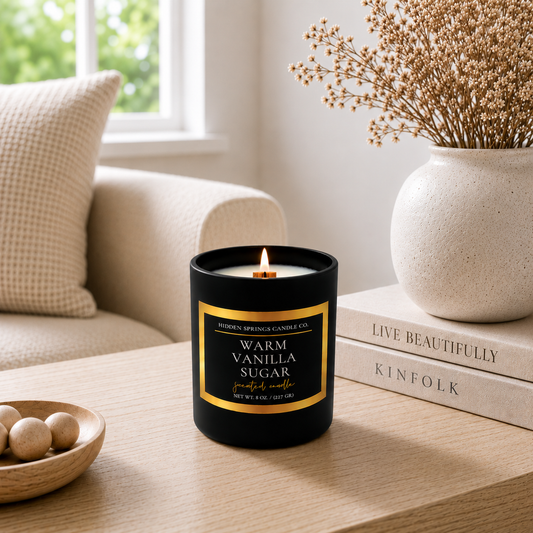 Warm Vanilla Sugar 11 oz Crackling Wood Wick Candle