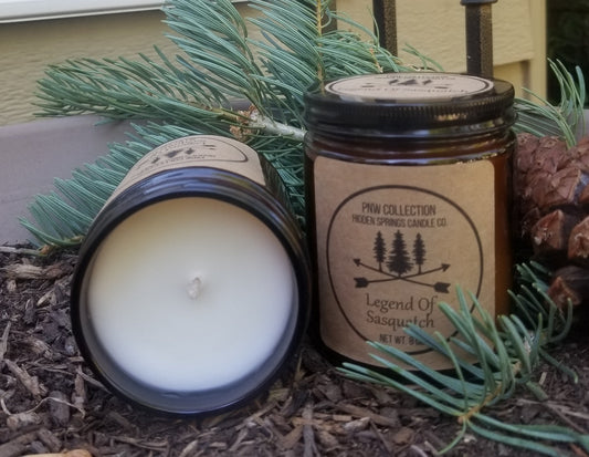 BEST Seller!! 8 OZ. Sasquatch PNW Collection Soy Candle - Home Fragrance Decor/ Gifts For The Couple / Rustic Decor / Fall Decor